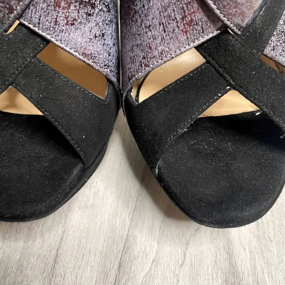 Nicholas Kirkwood Suede Strappy Heels
